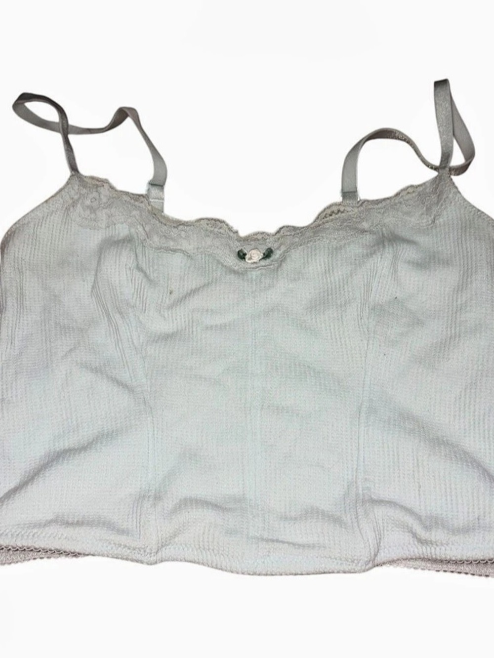 Cosabella Lace Camisole in Gray Size Medium Like New